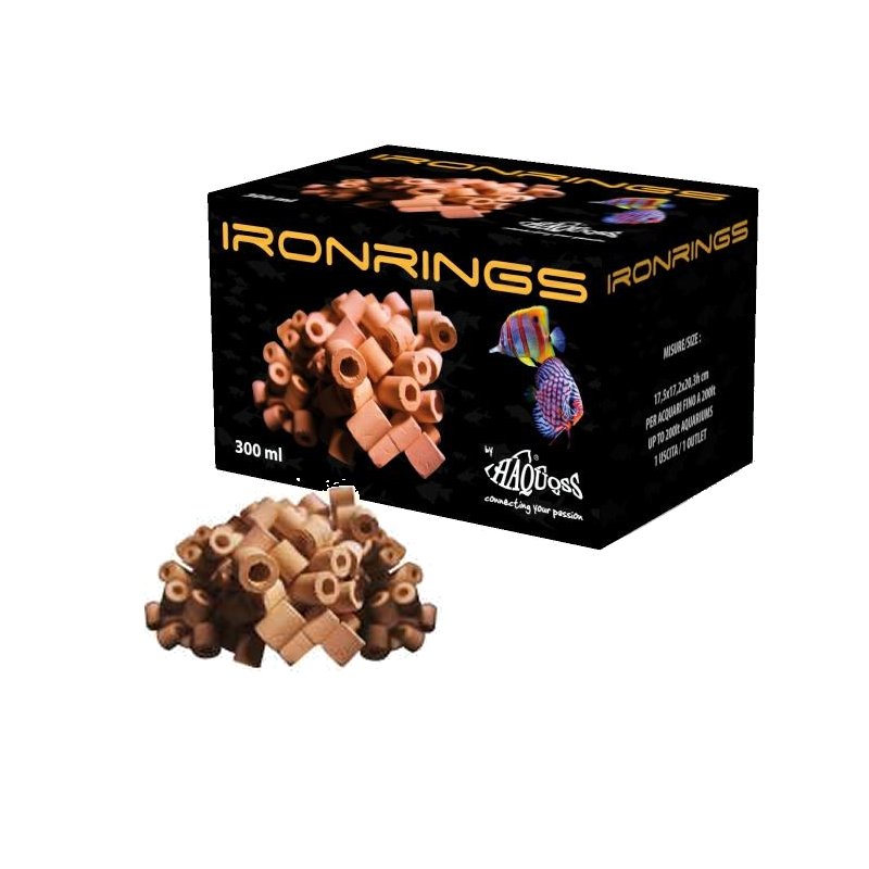 Haquoss Ironrings Materiale Filtrante Acquario