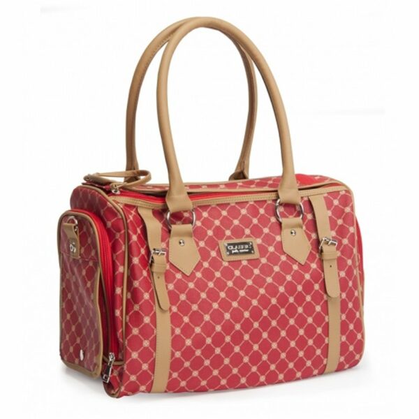 Camon Borsa Trasportino Lux Jacquard Rossa