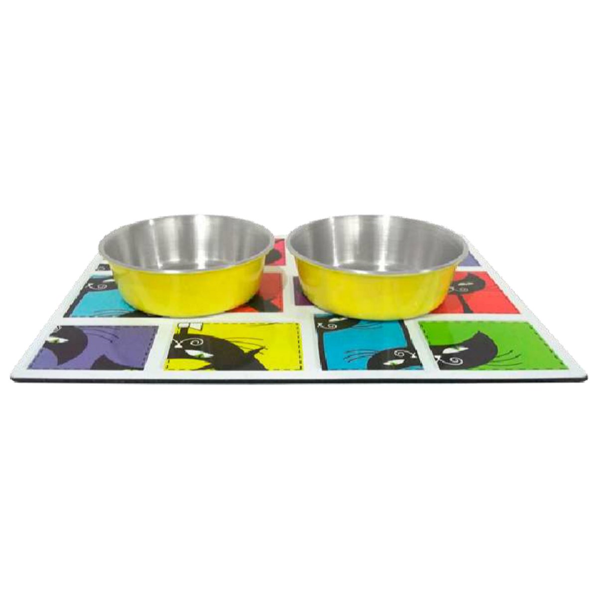 CaniAmici Set Ciotole Gatto con Tappetino Magnetico - Ulisse Quality Shop