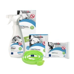 Kit Antiparassitari Spray Salviette Collare Barriera