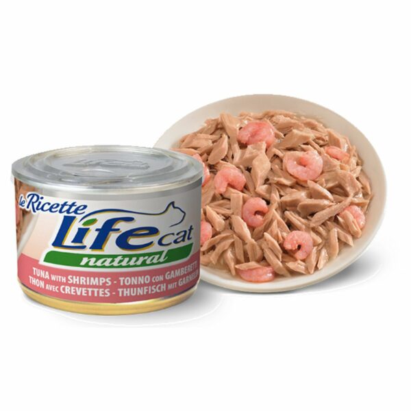 LifeCat Naturale Tonno con Gamberetti piatto