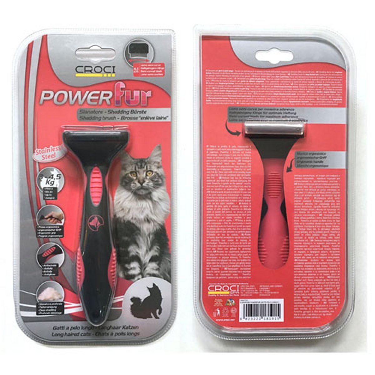 Croci Powerfur Slanatore per Gatti a Pelo Lungo - Ulisse Quality Shop