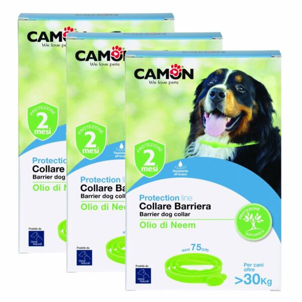 Camon Collare Barriera Olio di Neem 3 Confezioni 30 kg