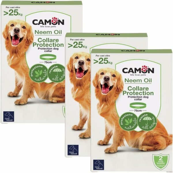 Camon Collare Barriera Olio di Neem 3 Confezioni