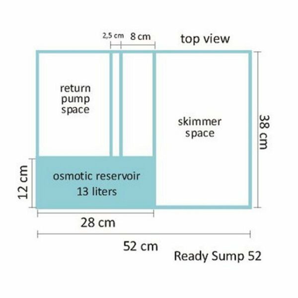 Blau Aquaristic Ready Sump 52 Acquario Marino