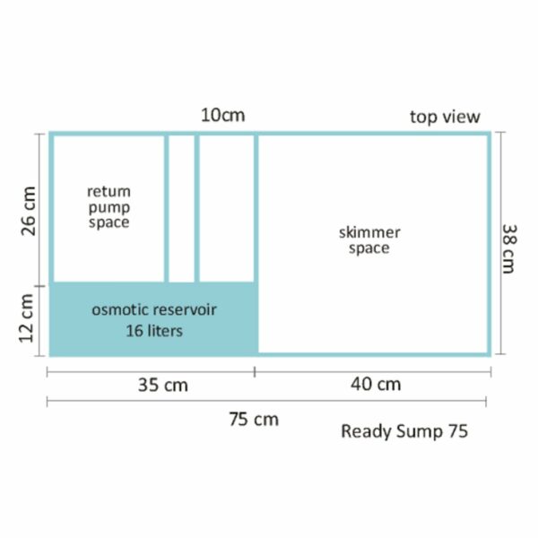 Blau Aquaristic Ready Sump 75 Acquario Marino