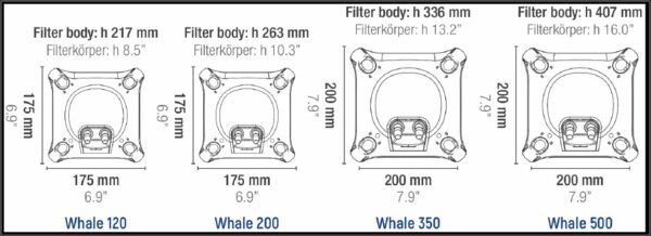 Sicce Whale dimensioni