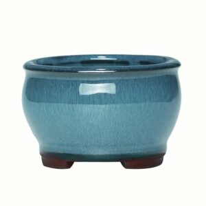 Vaso Bonsai Mame Verde Mare Tondo